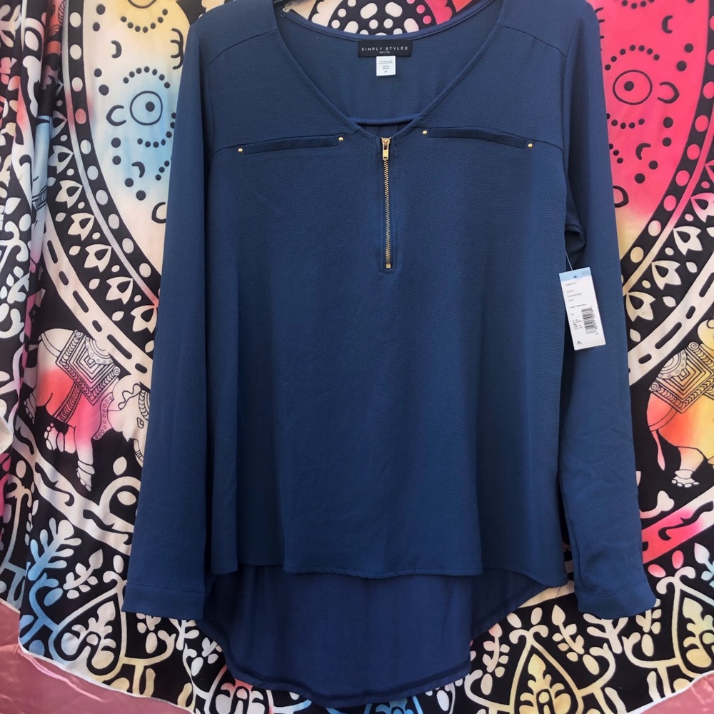 Simply Styled Petite Blue Top